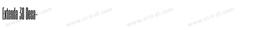Extenda 30 Deca字体转换